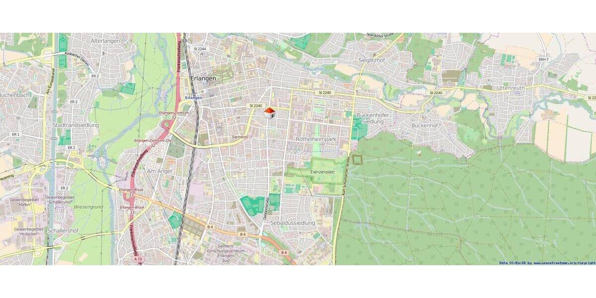 Etagenwohnung Erlangen Innenstadt - 1 Zimmer, 29 m&sup2;, 690&euro; | Angebot:26804118