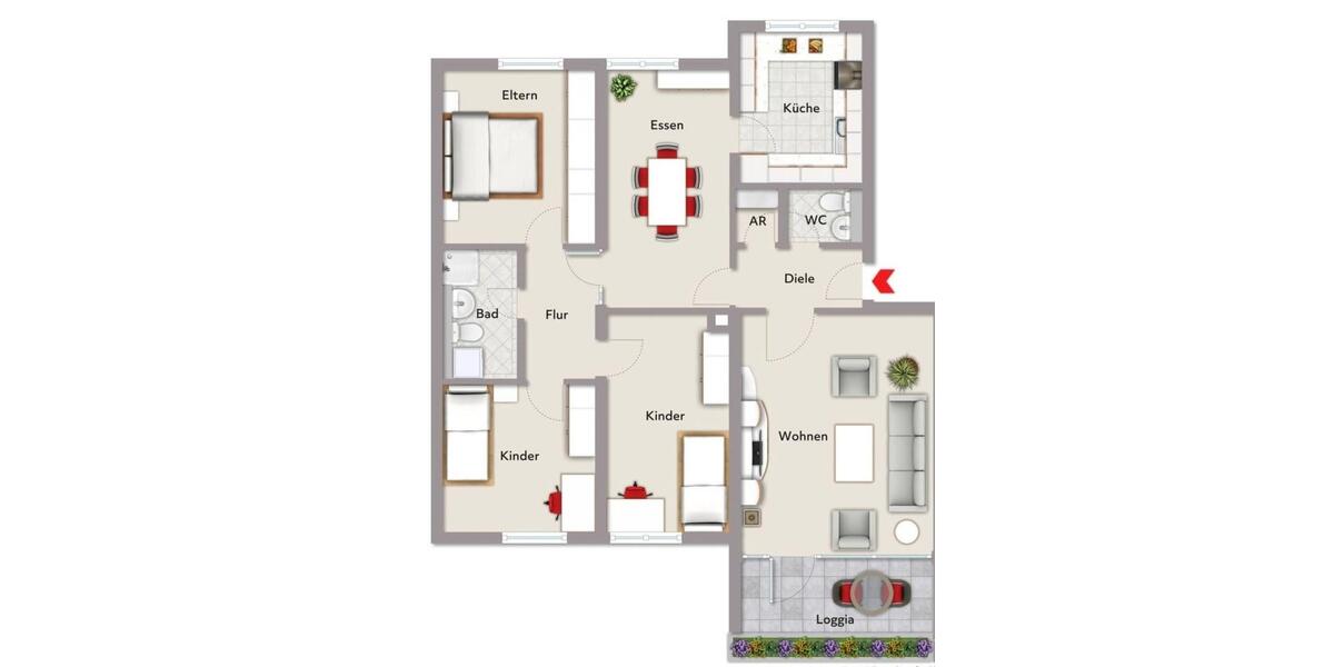 Etagenwohnung Nürnberg Erlenstegen - 5 Zimmer, 100 m&sup2;, 499.000&euro; | Angebot:27023915