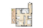 Etagenwohnung Herzogenaurach Welkenbach - 2 Zimmer, 68 m&sup2;, 870&euro; | Angebot:26673690