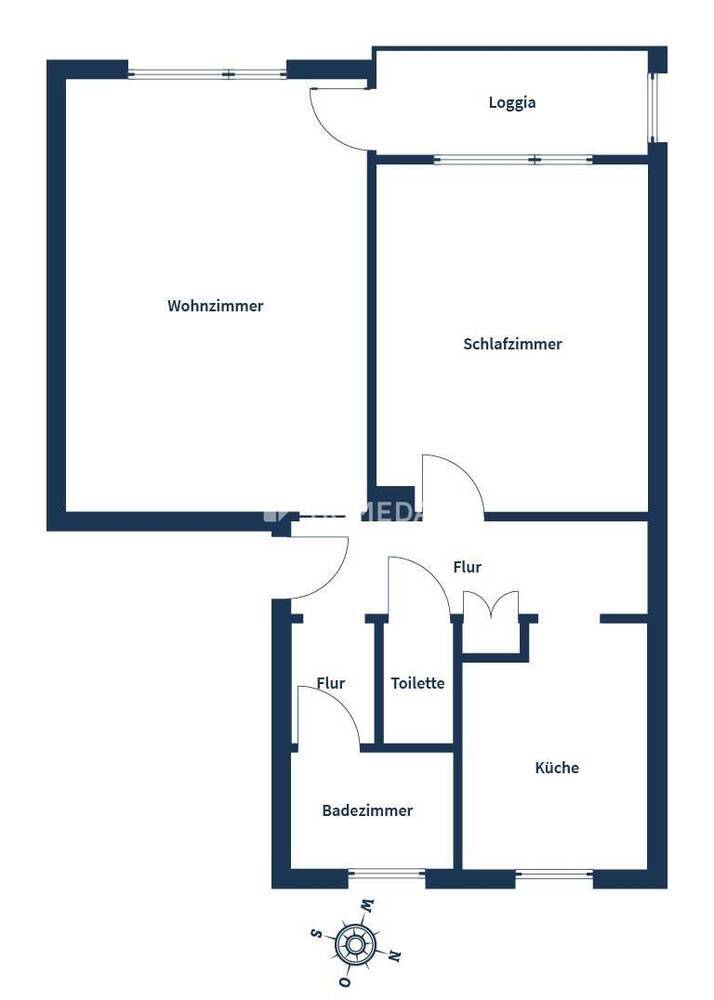 Attraktive Wohnung mit Einbauküche und Gäste-WC in beliebter Wohnlage