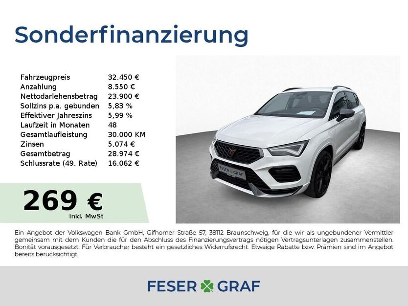 Cupra Ateca 51.600 km 32.450 € Roth 91154