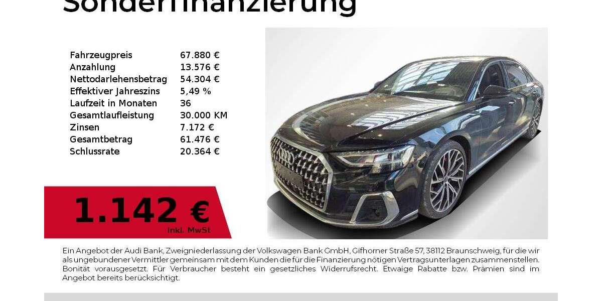 Audi A8 65.790 km 67.880 &euro; Nürnberg 90441