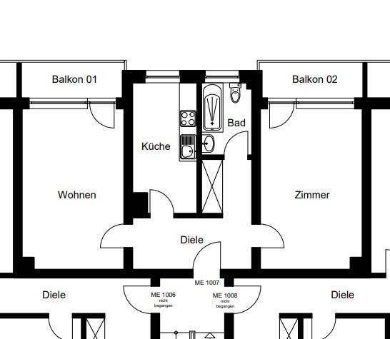 Etagenwohnung Fürth Sack - 2 Zimmer, 67 m&sup2;, 726&euro; | Angebot:26826178