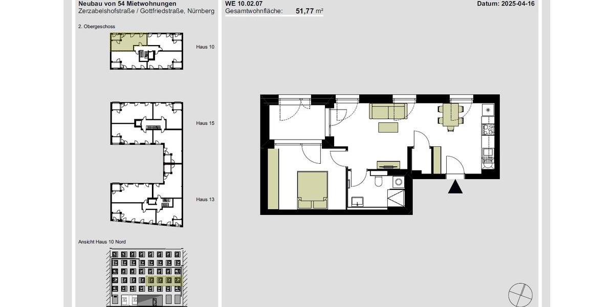 Attraktive 2-Zimmer-Wohnung mit Einbauküche in Nürnberg Gleißhammer 2 zimmer