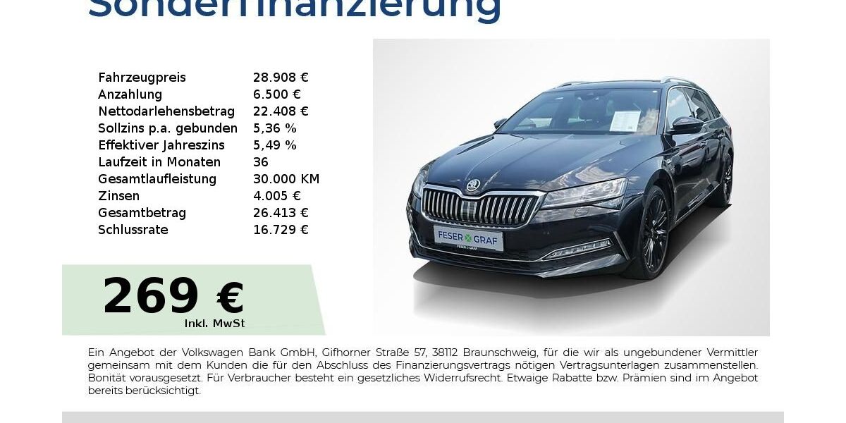 Skoda Superb 93.450 km 28.908 &euro; Lauf an der Pegnitz 91207