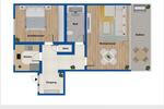 Etagenwohnung Nürnberg Langwasser - 2 Zimmer, 62 m&sup2;, 620&euro; | Angebot:27585444