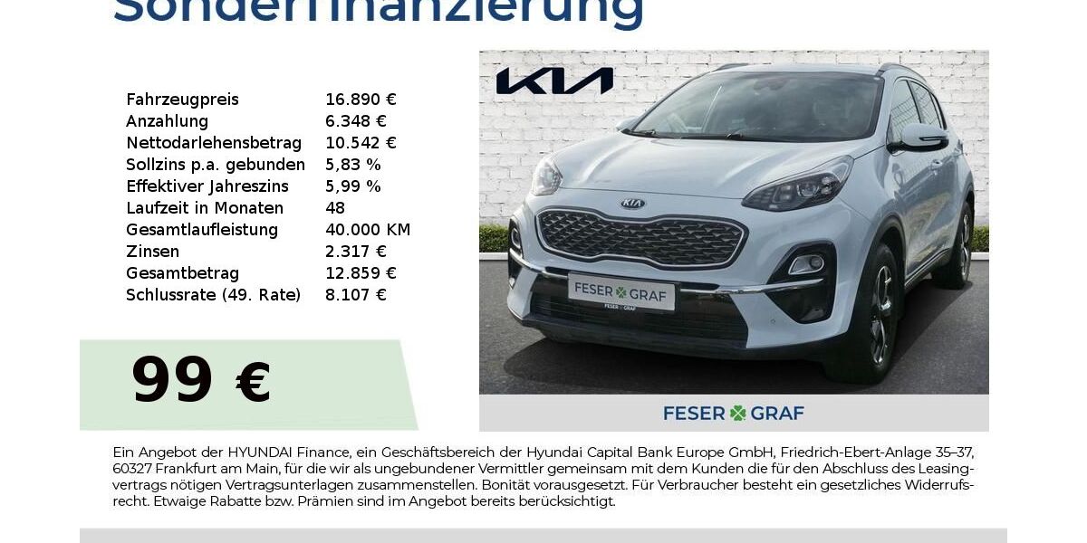 Kia Sportage 51.269 km 16.890 &euro; Roth 91154