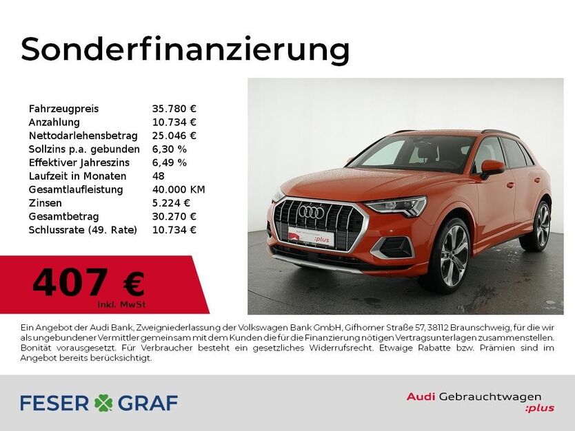 Audi Q3 22.500 km 35.780 € Nürnberg 90411