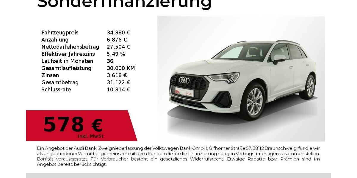 Audi Q3 16.124 km 34.380 &euro; Nürnberg 90441