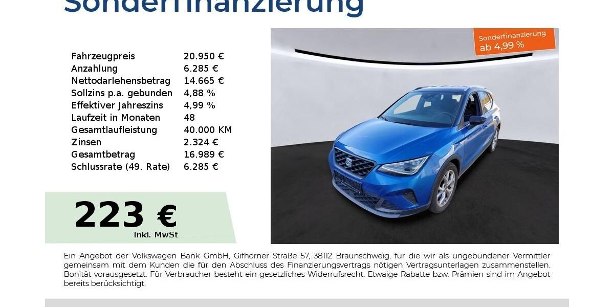 Seat Arona 34.950 km 20.950 &euro; Nürnberg 90441