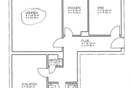 3 Zimmer Wohnung in St. Johannis 3 zimmer