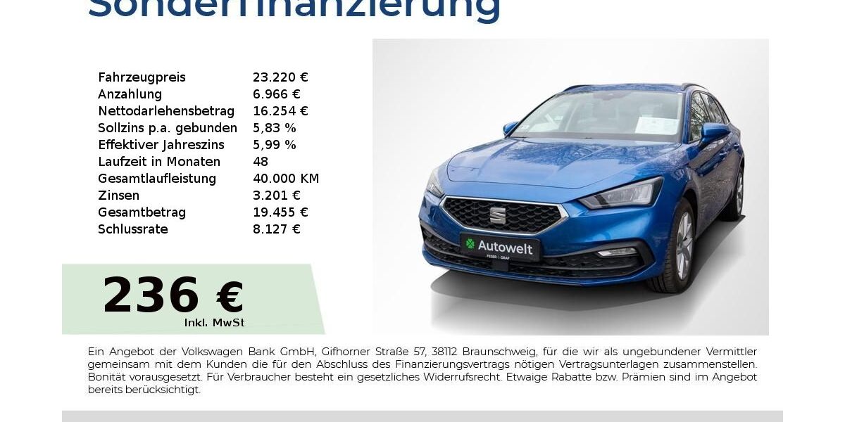 Seat Leon 21.750 km 22.940 &euro; Nürnberg 90431