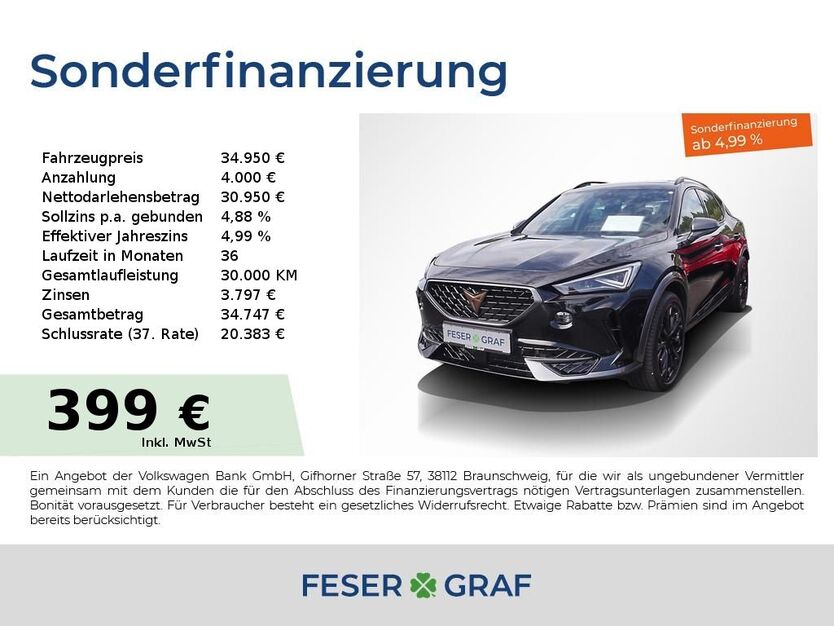Cupra Formentor 24.550 km 34.950 € Lauf an der Pegnitz 91207