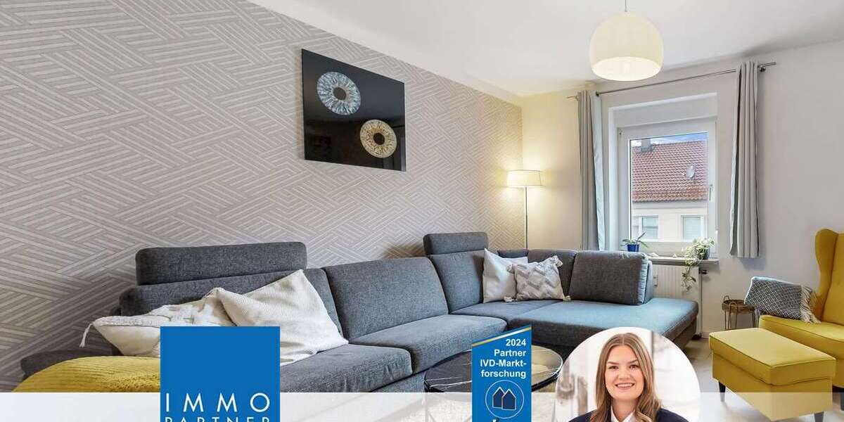 Etagenwohnung Nürnberg Hasenbuck - 3 Zimmer, 83 m&sup2;, 269.000&euro; | Angebot:26825405