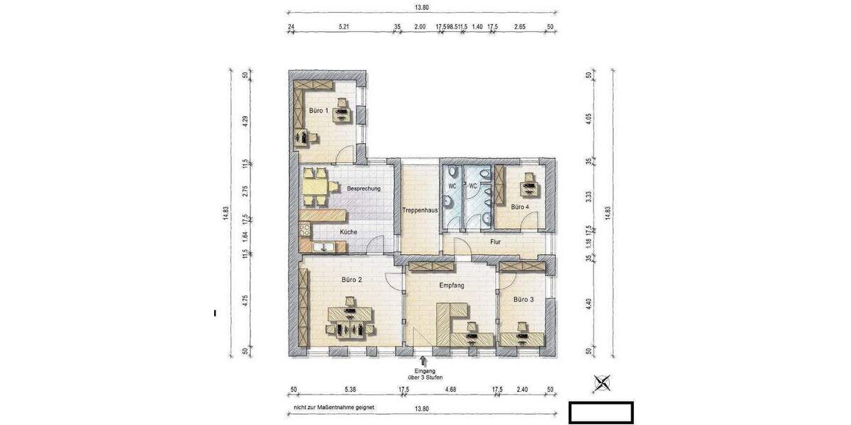 Gewerbeobjekt Nürnberg St Peter - 4 Zimmer, 100 m&sup2;, 1.200&euro; | Angebot:25566600