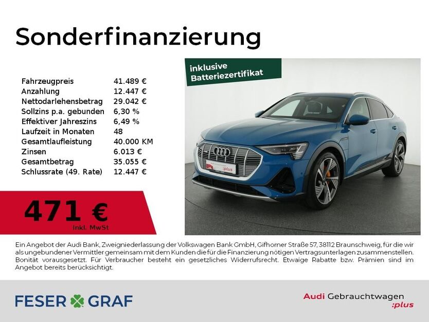 Audi e-tron 38.700 km 39.480 € Nürnberg 90411