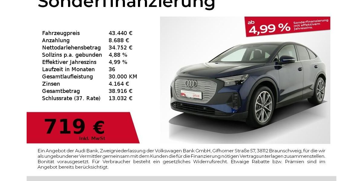 Audi Q4 6.687 km 42.330 &euro; Nürnberg 90441