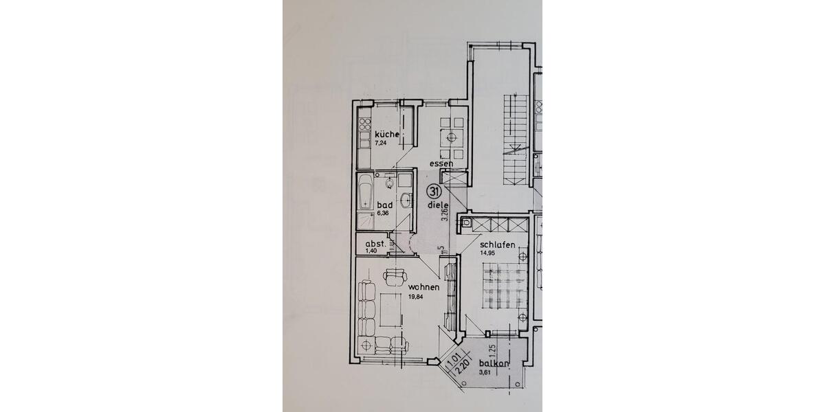 Etagenwohnung Fürth Eigenes Heim - 2.5 Zimmer, 65 m&sup2;, 230.000&euro; | Angebot:25722996
