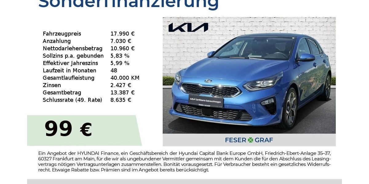 Kia ceed / Ceed 94.409 km 17.990 &euro; Roth 91154