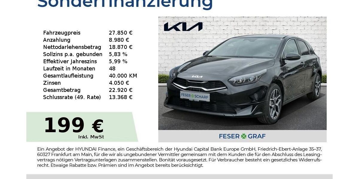 Kia ceed / Ceed 5.950 km 27.850 € Schwabach 91126