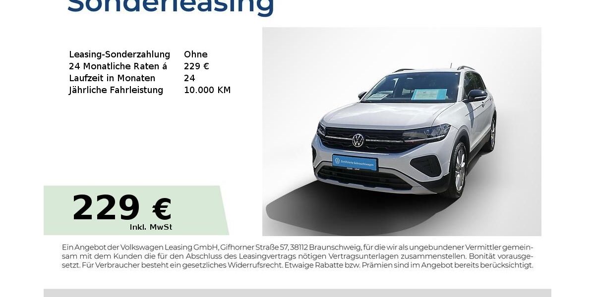 VW T-Cross 17.650 km 21.880 &euro; Erlangen 91058