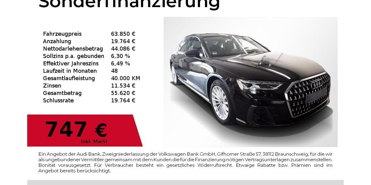 Audi A8 29.600 km 63.850 &euro; Nürnberg 90411