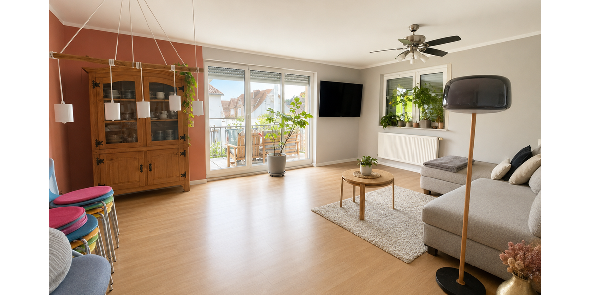 Etagenwohnung Forchheim - 3 Zimmer, 88 m&sup2;, 910&euro; | Angebot:27162345