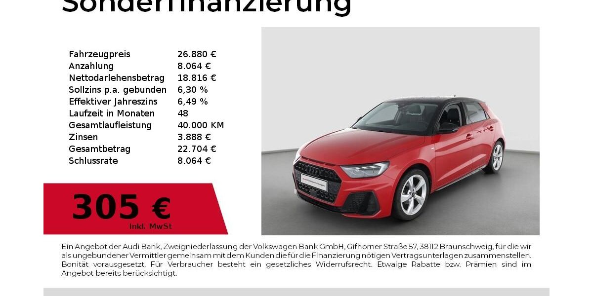 Audi A1 12.267 km 26.880 &euro; Nürnberg 90411