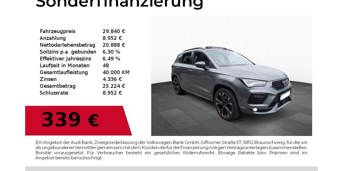 Cupra Ateca 46.300 km 29.840 &euro; Nürnberg 90411