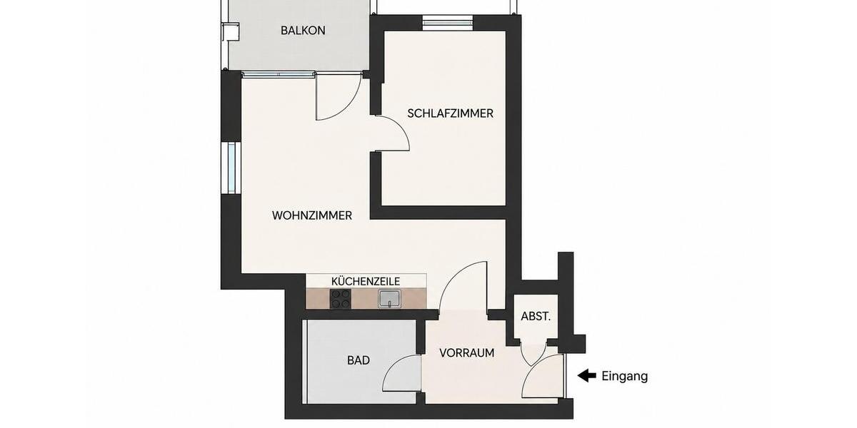 Etagenwohnung Erlangen Am Anger - 2 Zimmer, 30 m&sup2;, 615&euro; | Angebot:27621631