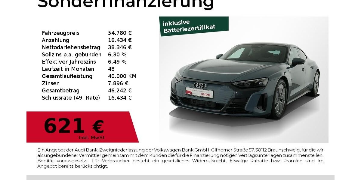 Audi e-tron GT 21.400 km 53.830 &euro; Nürnberg 90411