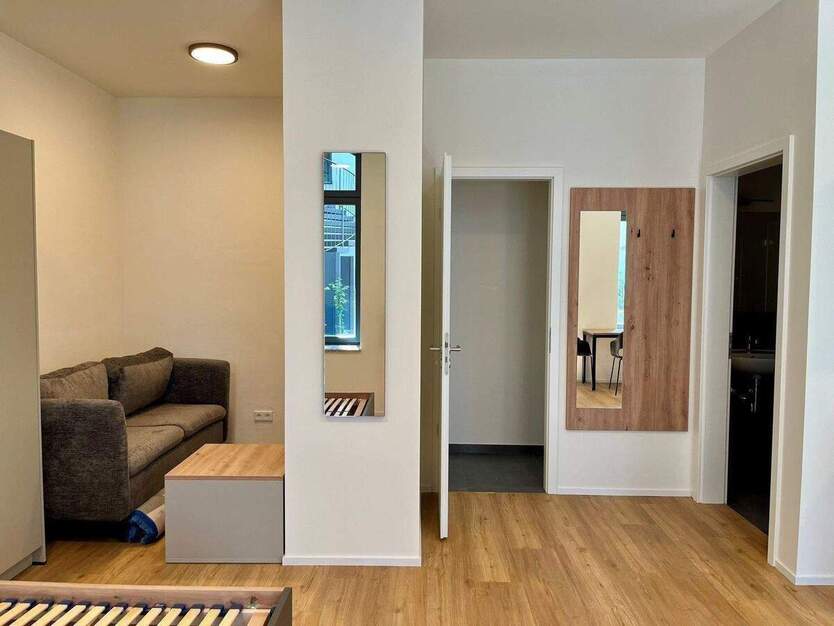 Loftige, möblierte 1-Zimmer-Wohnung mit großer Terrasse zum Erstbezug! 1 zimmer