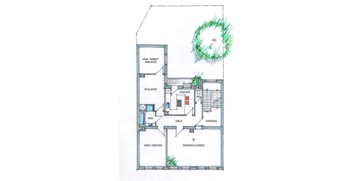 Etagenwohnung Nürnberg St Johannis - 4 Zimmer, 122 m&sup2;, 594.500&euro; | Angebot:26499415
