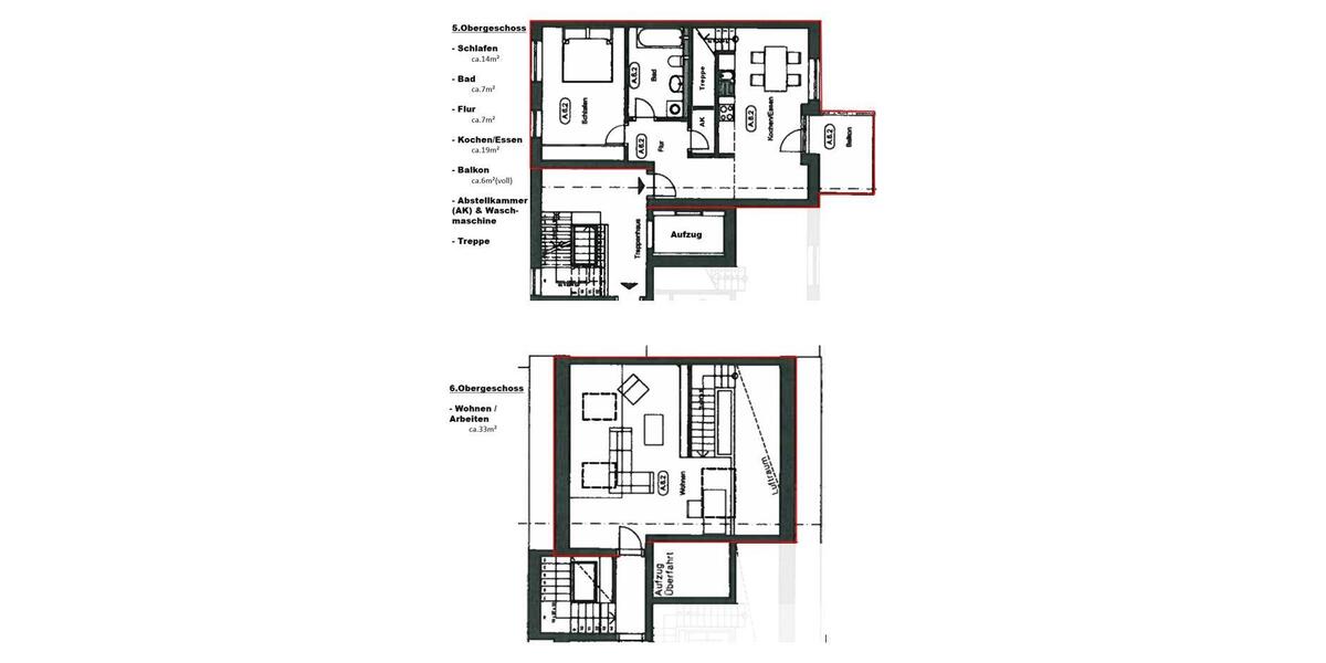 Maisonettenwohnung Nürnberg Sankt Leonhard - 2.5 Zimmer, 83 m&sup2;, 424.000&euro; | Angebot:27297069