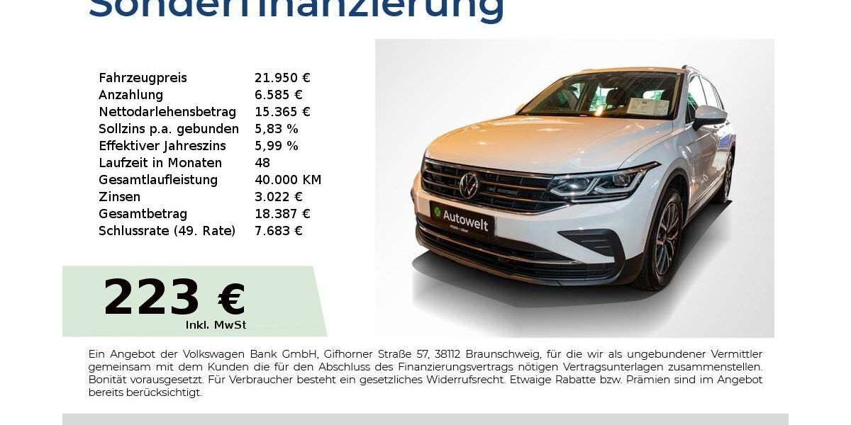 VW Tiguan 134.250 km 21.950 &euro; Nürnberg 90431