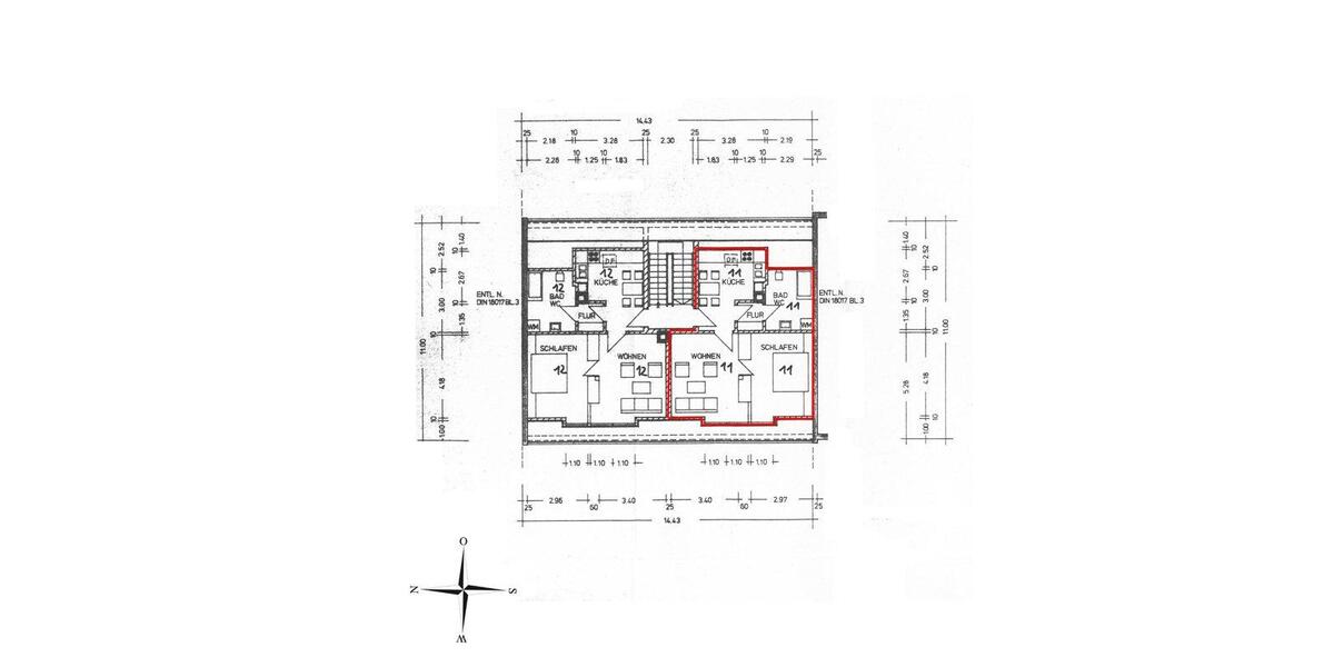 Dachgeschoßwohnung Nürnberg Rabus - 2 Zimmer, 46 m&sup2;, 179.000&euro; | Angebot:26995660