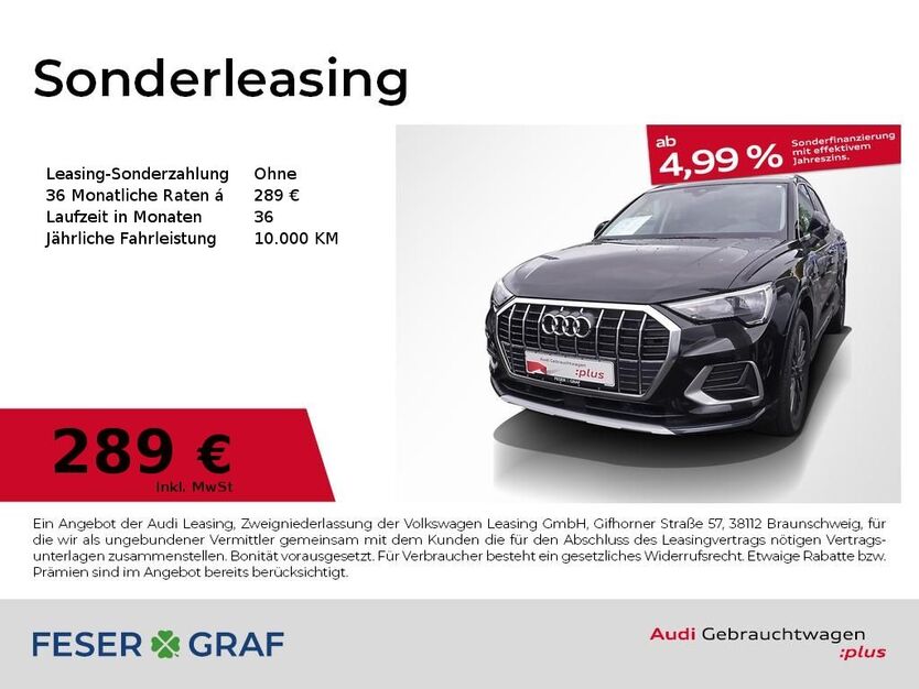 Audi Q3 7.105 km 38.480 € Fürth 90763