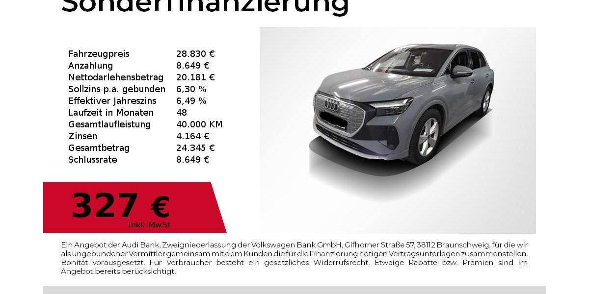 Audi Q4 e-tron 54.900 km 28.830 &euro; Nürnberg 90411