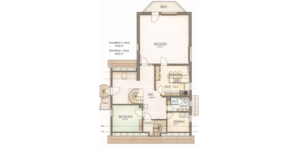 Etagenwohnung Henfenfeld - 4 Zimmer, 171 m&sup2;, 419.000&euro; | Angebot:25850208