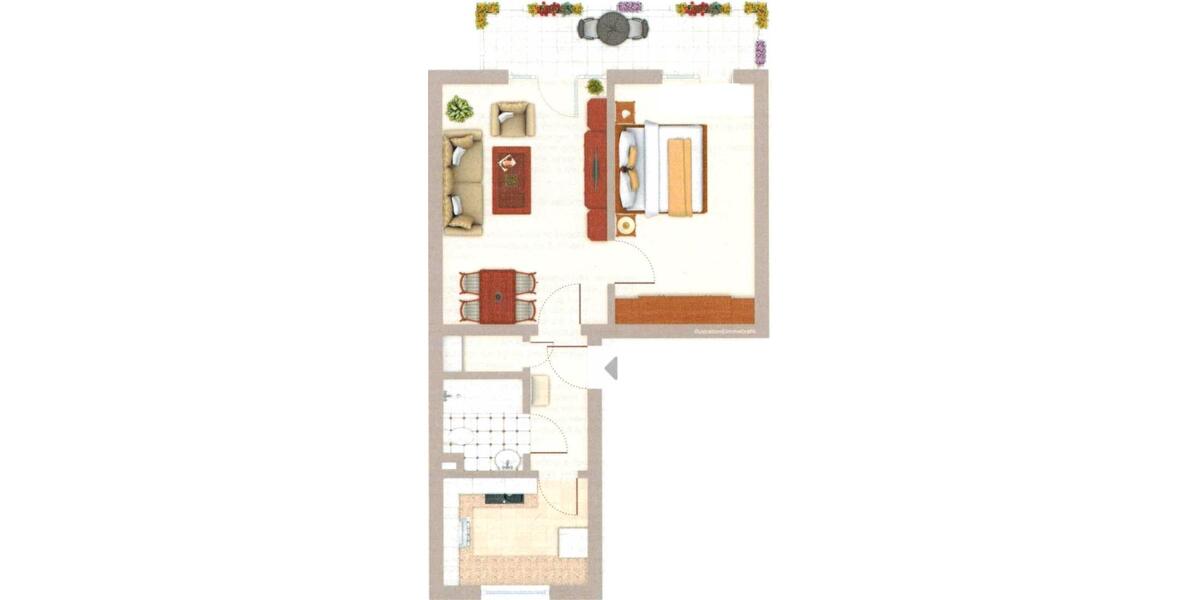 Etagenwohnung Nürnberg Herrnhütte - 2 Zimmer, 58 m&sup2;, 800&euro; | Angebot:26367701