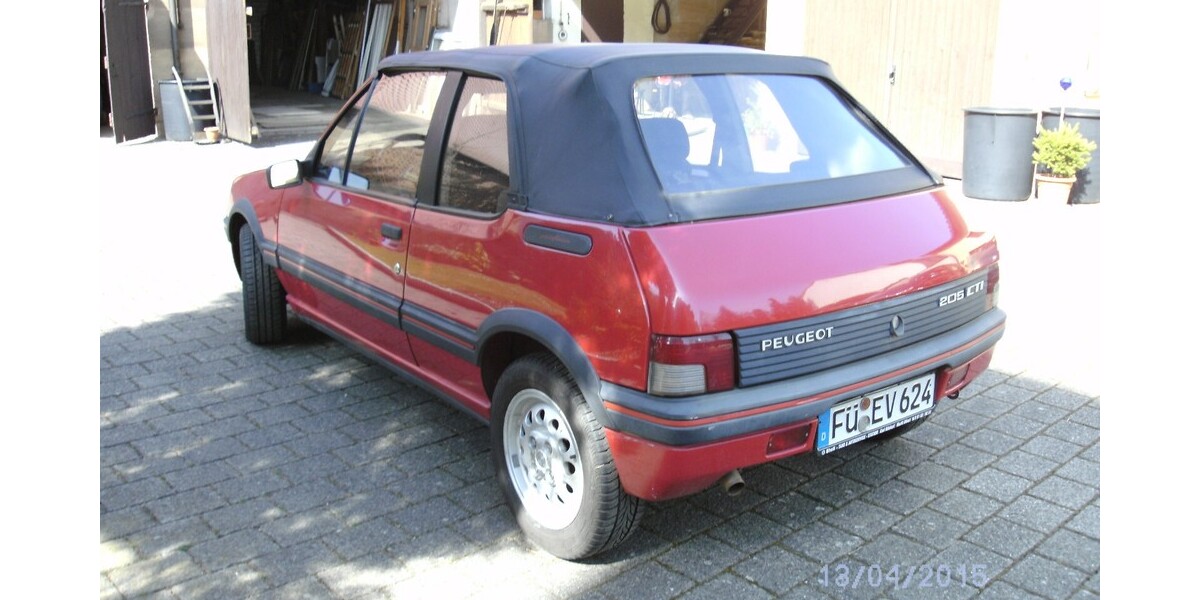 Peugeot 205 CTI 105.000 km 9.800 &euro; Fürth 90744