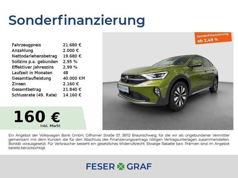 VW Taigo 22.966 km 21.380 € Fürth 90763