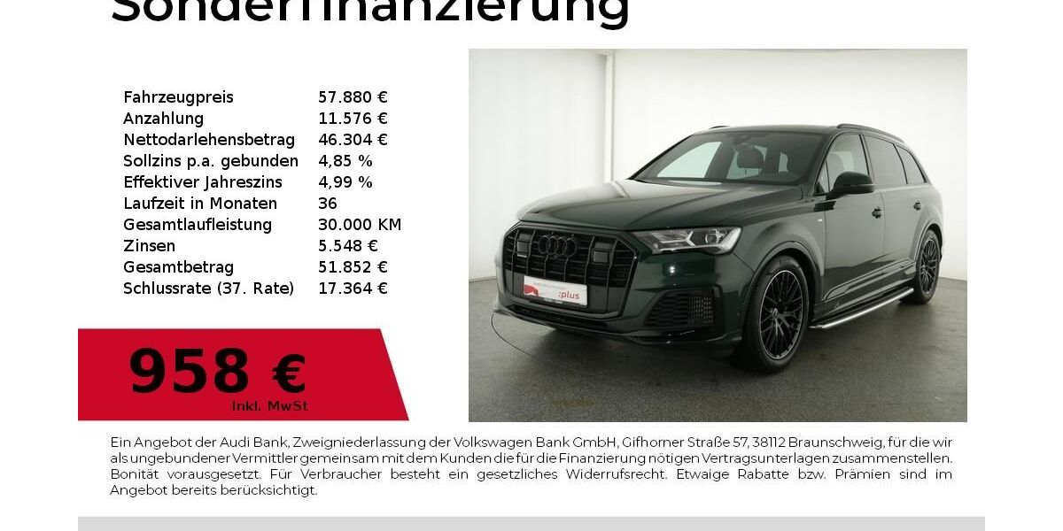 Audi Q7 18.300 km 57.880 &euro; Nürnberg 90441