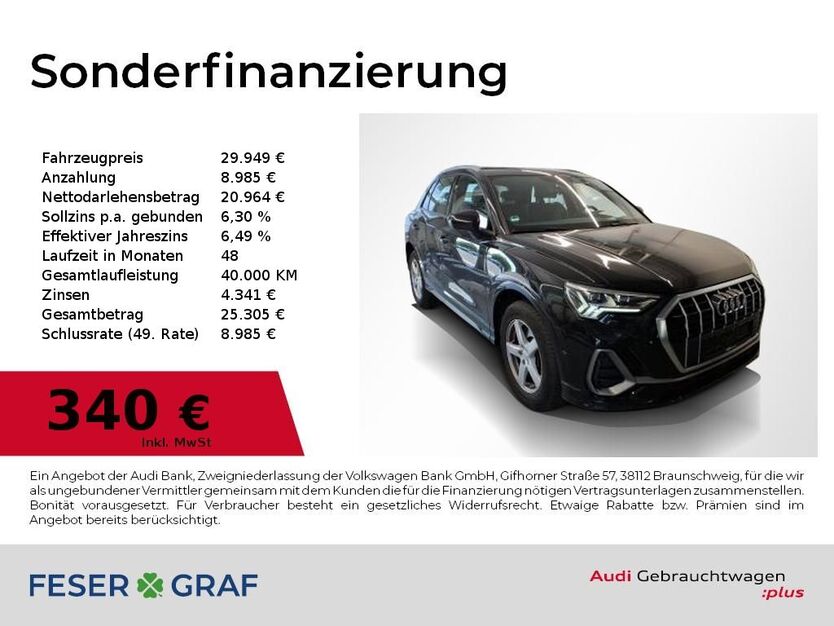 Audi Q3 97.800 km 29.949 € Nürnberg 90411