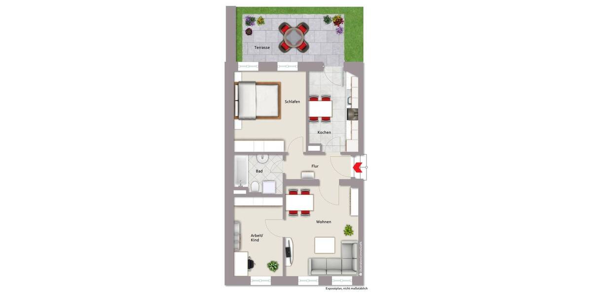 Etagenwohnung Fürth Innenstadt - 3 Zimmer, 82 m&sup2;, 348.000&euro; | Angebot:26627707