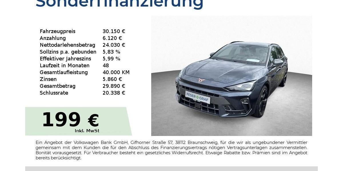 Cupra Leon 20.150 km 28.950 &euro; Schwabach 91126
