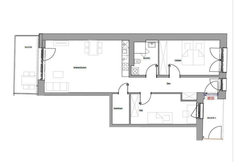 Etagenwohnung Nürnberg Schweinau - 3 Zimmer, 81 m&sup2;, 1.593&euro; | Angebot:25734917