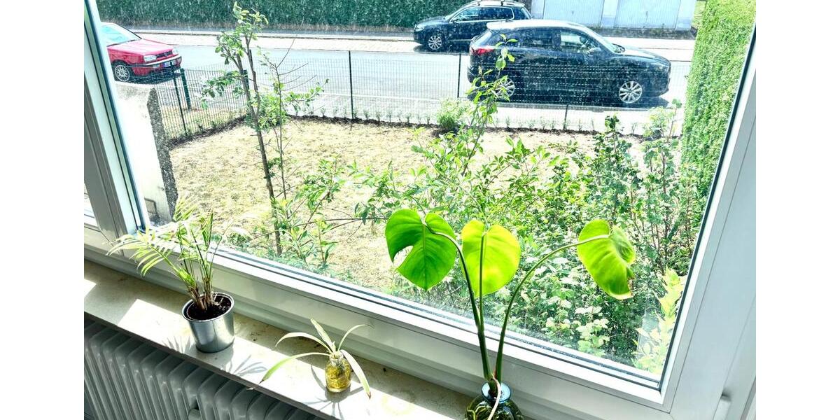 3-Zi.-Gartenwohnung: Renoviert, teilmöbliert, EBK, Balkon, Stpl. 3 zimmer