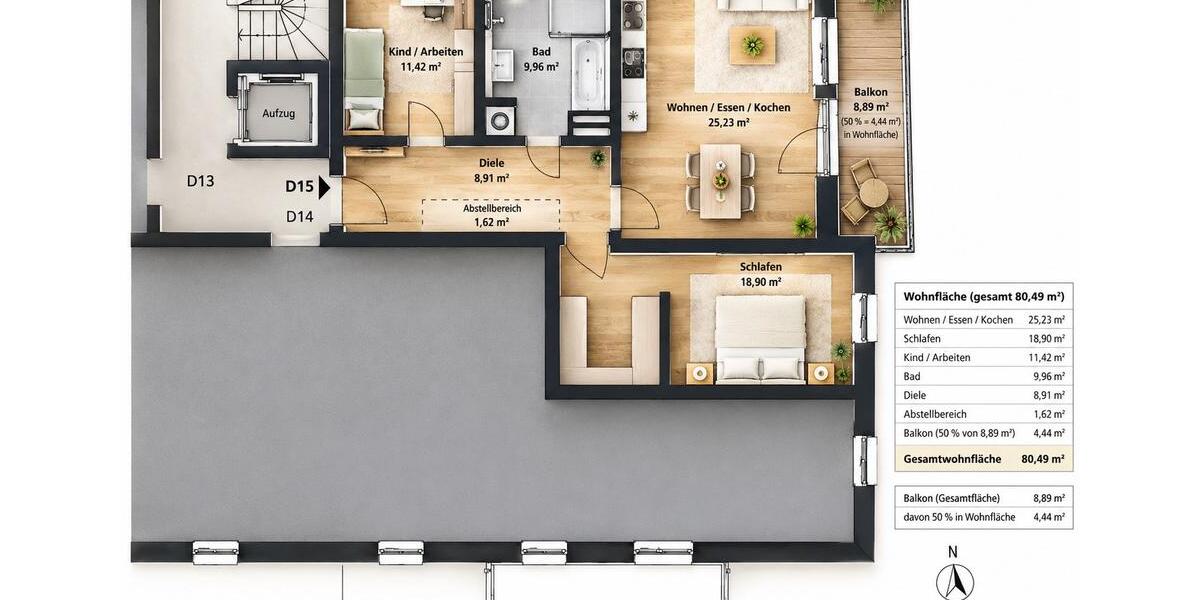 Terrassenwohnung Nürnberg Katzwang - 3 Zimmer, 81 m&sup2;, 1.490&euro; | Angebot:27598877
