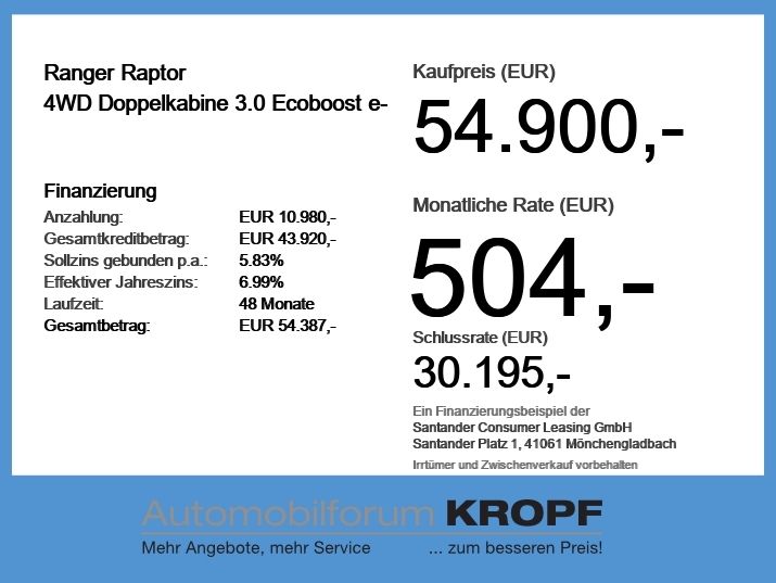 Ford Ranger 38.877 km 54.900 &euro; Nürnberg 90411